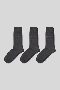 C&A Pierre Cardin-Multipack 3er-Socken-Bio-Baumwolle, Grau, Größe: 39-42