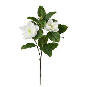 Kunstpflanze Magnolie in Weiß