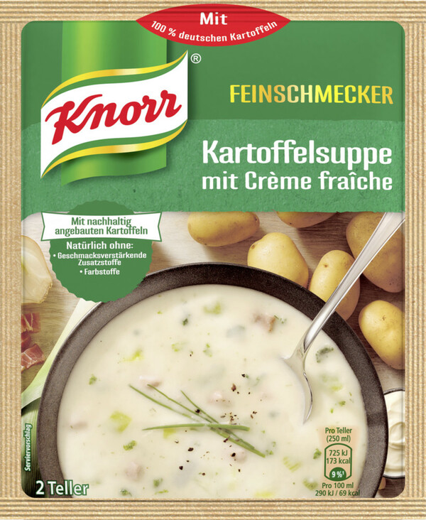 Bild 1 von Knorr Feinschmecker Kartoffelsuppe mit Creme Fraiche Suppe 70 g