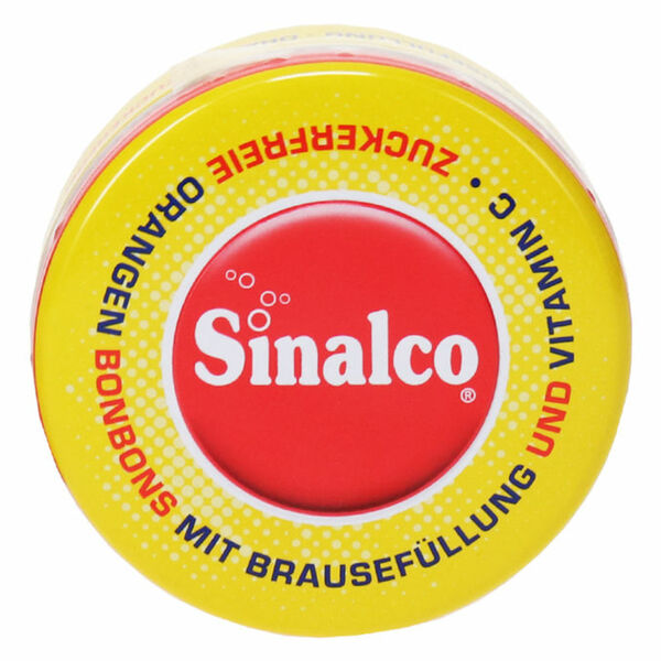 Bild 1 von Sinalco Orangen-Bonbons mit Brausefüllung & Vitamin C (zuckerfrei)