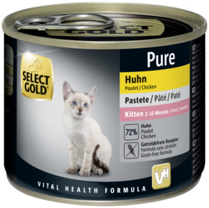 SELECT GOLD Pure Kitten Paté Huhn - 200g