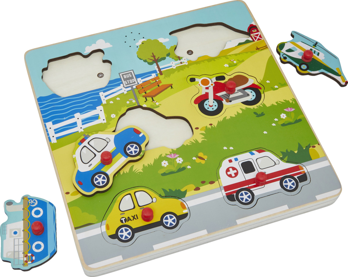 Bild 1 von IDEENWELT Holz-Puzzle mit Sound Fahrzeuge