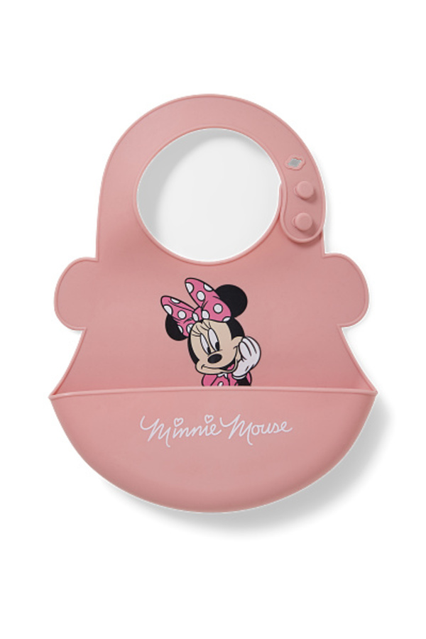 Bild 1 von C&A Minnie Maus-Baby-Silikon-Lätzchen, Rosa, Größe: 1 size