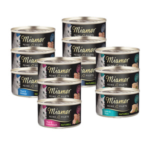 Miamor Feine Filets naturell Mixpaket 12x80g Mixpaket I