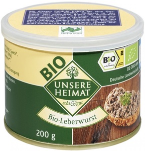 Unsere Heimat Bio-Leberwurst 200 g
