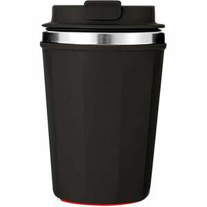 500ml Kaffeetasse Edelstahltasse Wiederverwendbare Kaffeetasse Tragbare Reisekaffeetasse,Schwarz