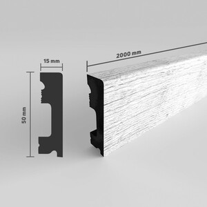 SELITSTYLE Sockelleiste FBL50 Aspen Pinie, 2000 x 50 x 15 mm, 100% wasserfest