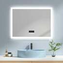 Bild 1 von LED Badspiegel 80x60cm Badezimmerspiegel mit Kaltweißer Beleuchtung Touch-schalter Beschlagfrei und Bluetooth - 80x60cm | Kaltweißes Licht + Touch +