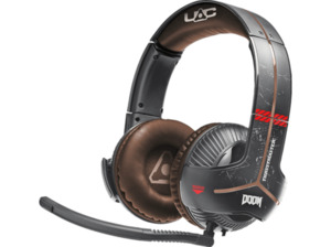 THRUSTMASTER Y-350X Doom Edition (Xbox One / PC) 7.1 , Over-ear Gaming Headset Schwarz/Rot
