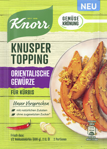 Knorr Knusper Topping Orientalische Gewürze für Kürbis 40G