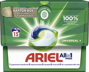 Ariel All-in-1 Pods Universal Vollwaschmittel 409,5G 15WL