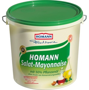 Homann Salat Mayonnaise Mit 50 % Pflanzenöl (10 kg)