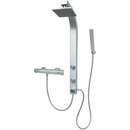 Bild 1 von Duschpaneel Thermostat Regendusche Silber Duschset mit Massagedüsen Duschsäule Duschsystem Eckmontage