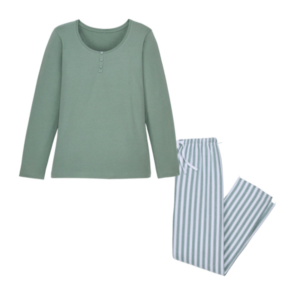 Bild 3 von QUEENTEX Flanell-Pyjama / -Schlafshirt