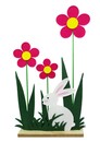 Bild 1 von TrendLine Aufsteller Filz-Blumen mit Hase
, 
22,5 x 6 x 40 cm