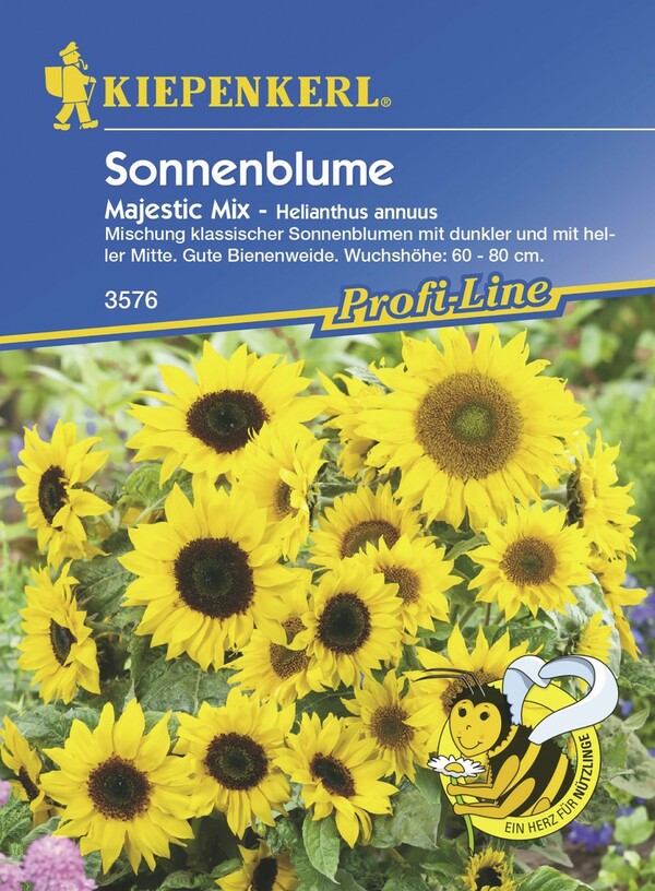 Bild 1 von Kiepenkerl Sonnenblume Majestic Mix
, 
Inhalt reicht für ca. 40 Pflanzen
