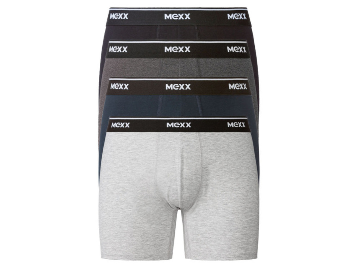 Bild 4 von MEXX Herren Boxer, 4 Stück, elastische Bündchen mit Markenschriftzug