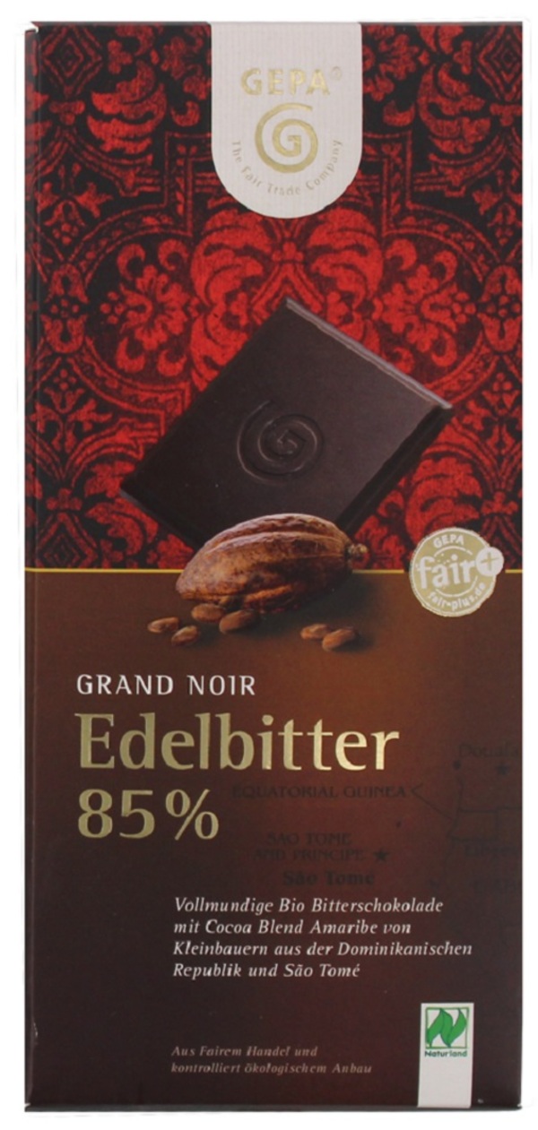 Bild 1 von GEPA Bio Schokolade Edelbitter 85% 100 g