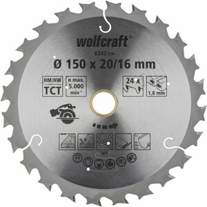 Wolfcraft Kreissägeblatt Ø 150 mm, Bohrung Ø 12,75 mm