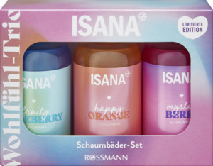 ISANA Geschenkset Schaumbäder Wohlführ-Trio