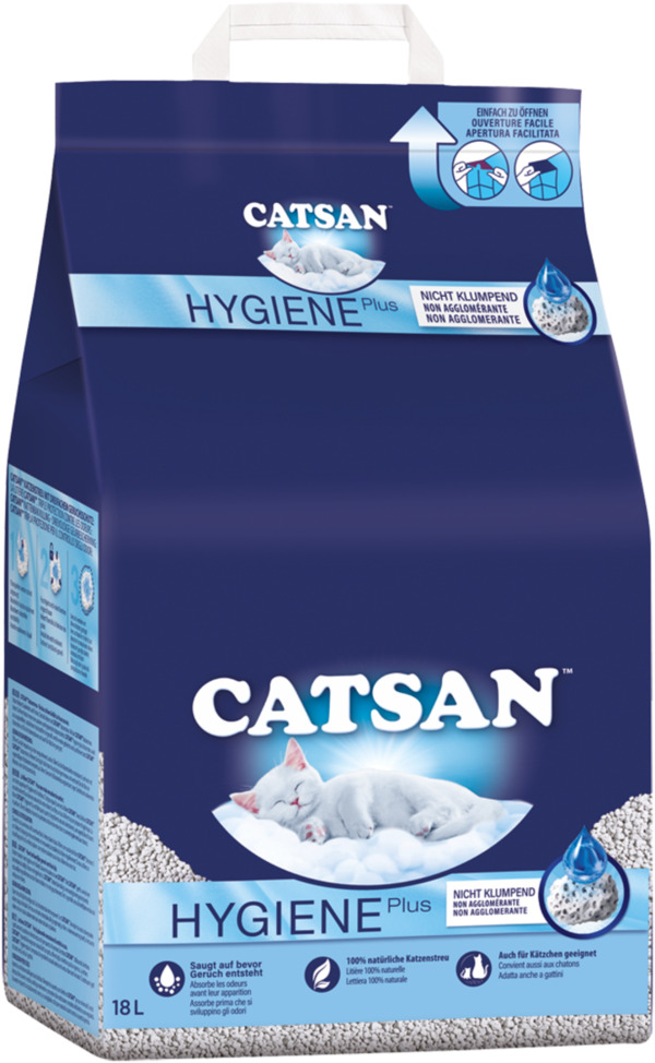 Bild 1 von Catsan Hygiene Streu 18 Liter