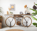 Bild 1 von Bar Fahrrad 180x85 cm Mangoholz und Metall Antik Braun