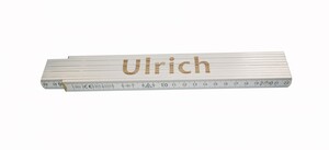 Zollstock Ulrich 2 m, weiß