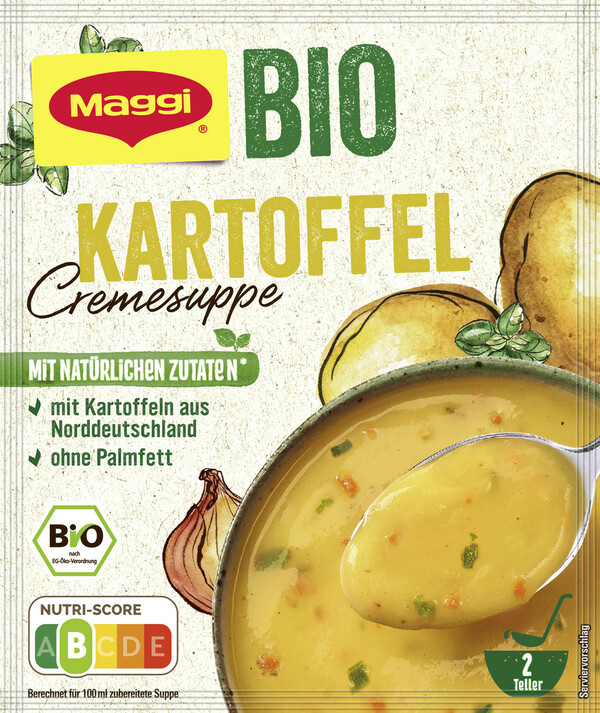 Bild 1 von Maggi Bio Kartoffel Cremesuppe ergibt 500ML