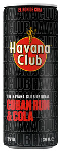 Havana Club Cuban Rum & Cola 10% 330ML