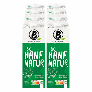 Berief Bio Hanf Drink ohne Zucker 1 Liter, 8er Pack