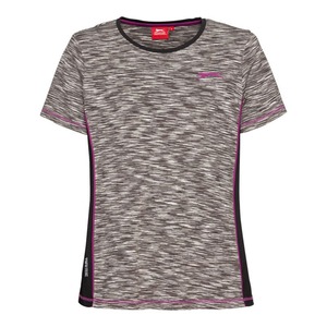 Slazenger Damen-Fitness-T-Shirt in Space-Dye-Optik
