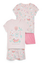 Bild 1 von C&A Multipack 2er-Shorty-Pyjama-Bio-Baumwolle, Rosa, Größe: 128