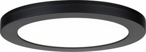 Paulmann LED Einbaupanel Cover-it schwarz, 22,5 cm, 16,5 W
