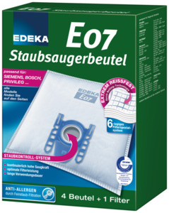 EDEKA Staubsaugerbeutel E07 4 Stück