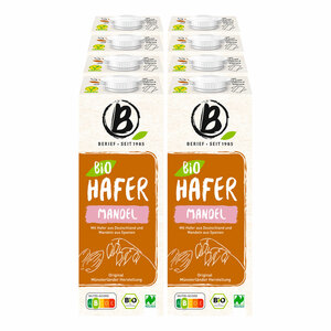 Berief Bio Hafer Mandel Drink 1 Liter, 8er Pack