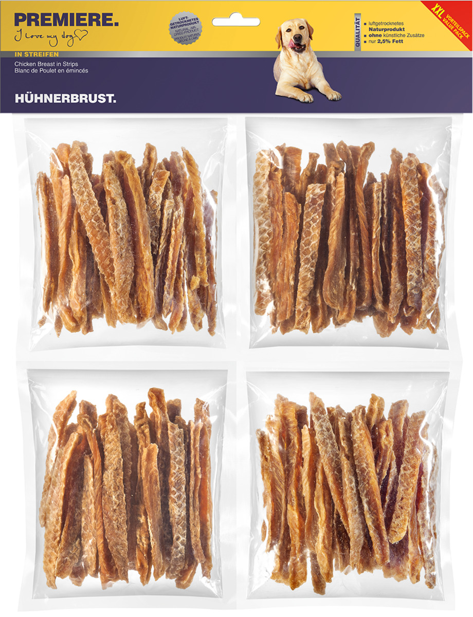 Bild 1 von PREMIERE Hühnerbrust in Streifen XXL 4x250g Vorteilspack