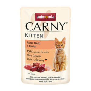 Animonda CARNY Kitten 12x85g Rind, Kalb & Huhn