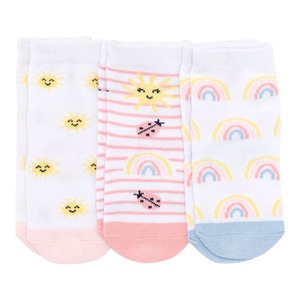 Baby-Mädchen-Socken, 3er-Pack