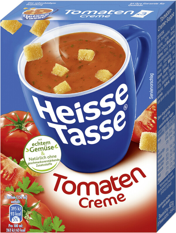 Bild 1 von Heisse Tasse Tomaten Creme Suppe 63G