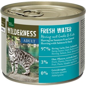 REAL NATURE WILDERNESS Adult 6x185g/200g Fresh Water Hering mit Lachs & Ente