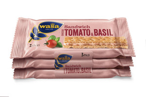 Wasa Sandwich Cheese Tomato & Basil 3x 40 g