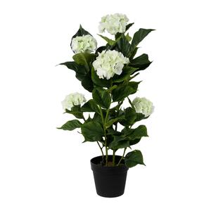Kunstpflanze Hortensie in Weiß