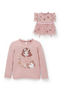 Bild 1 von C&A Set-Langarmshirt und Puppenkleid-2 teilig, Rosa, Größe: 92