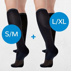 Copper Fit Support Socks Stützsocken S-M + L-XL