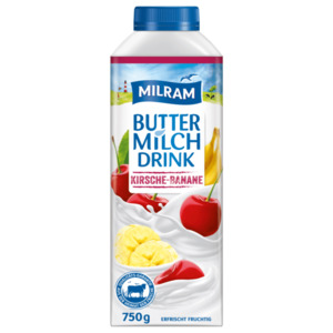 Milram Butter-Milch-Drink Kirsche-Banane 750g