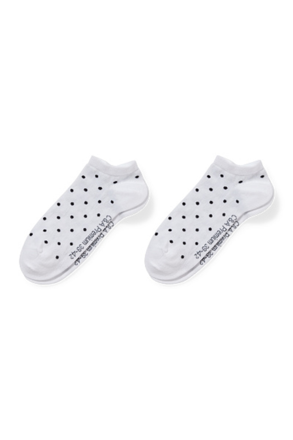 Bild 1 von C&A Multipack 2er-Sneakersocken-Bio-Baumwolle-gepunktet, Weiß, Größe: 35-38