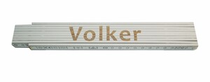 Zollstock Volker 2 m, weiß