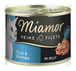 Miamor Feine Filets in Jelly 12x185g Thunfisch & Shrimps