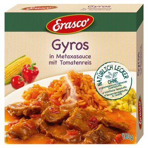 Erasco Gyros im Metaxa-Sauce mit Tomatenreis 460G