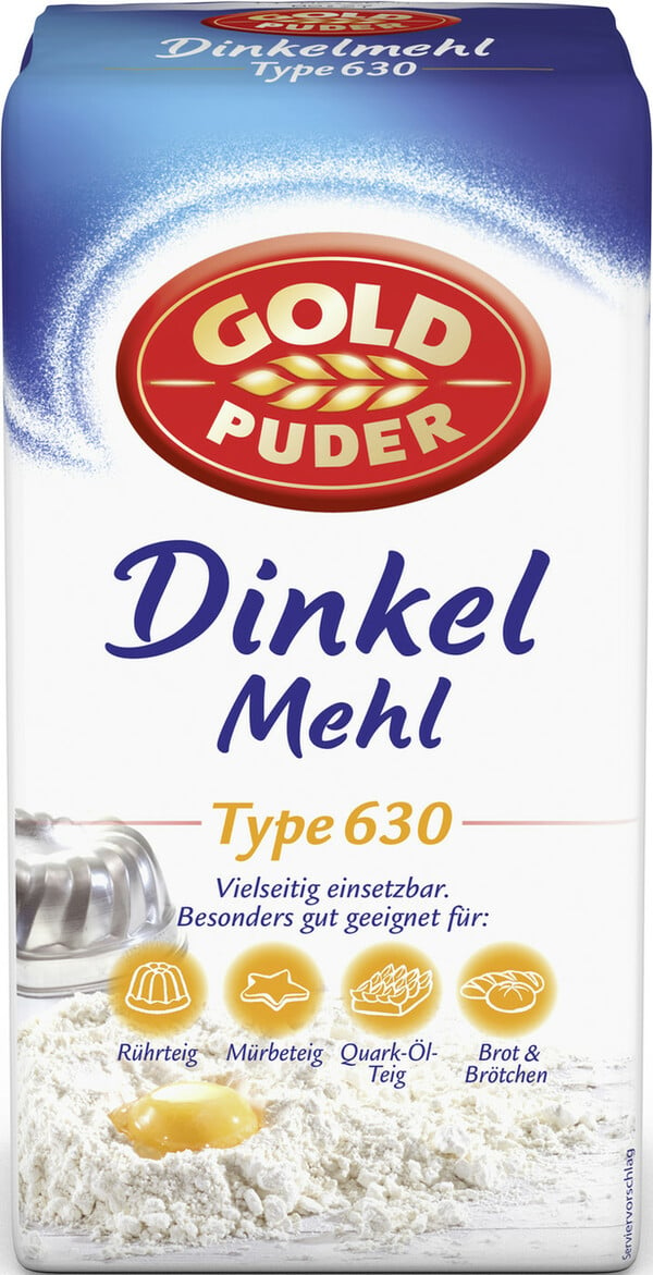 Bild 1 von Goldpuder Dinkelmehl Type 630 1 KG